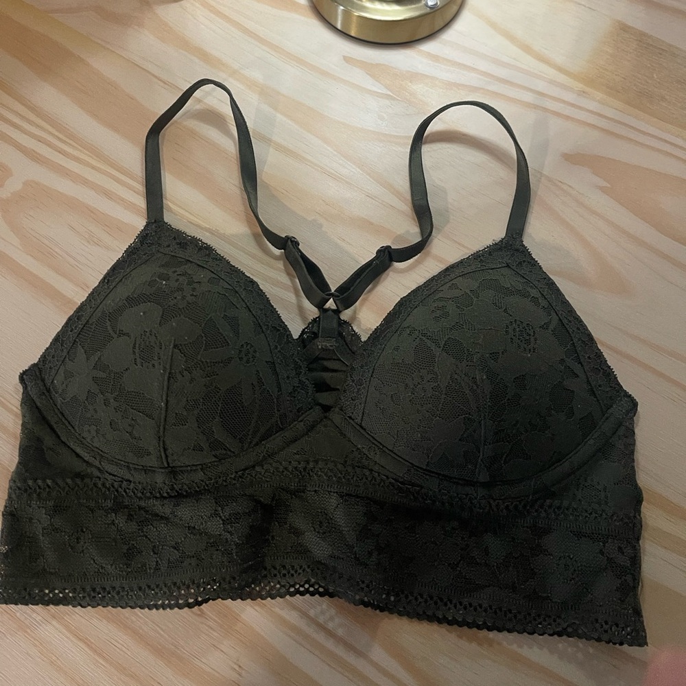 Victoria's Secret Olive Lace Bralette